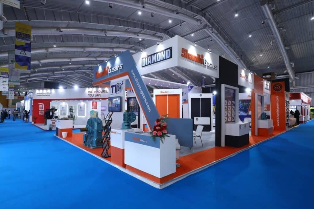 All side open exhibition stall design builders