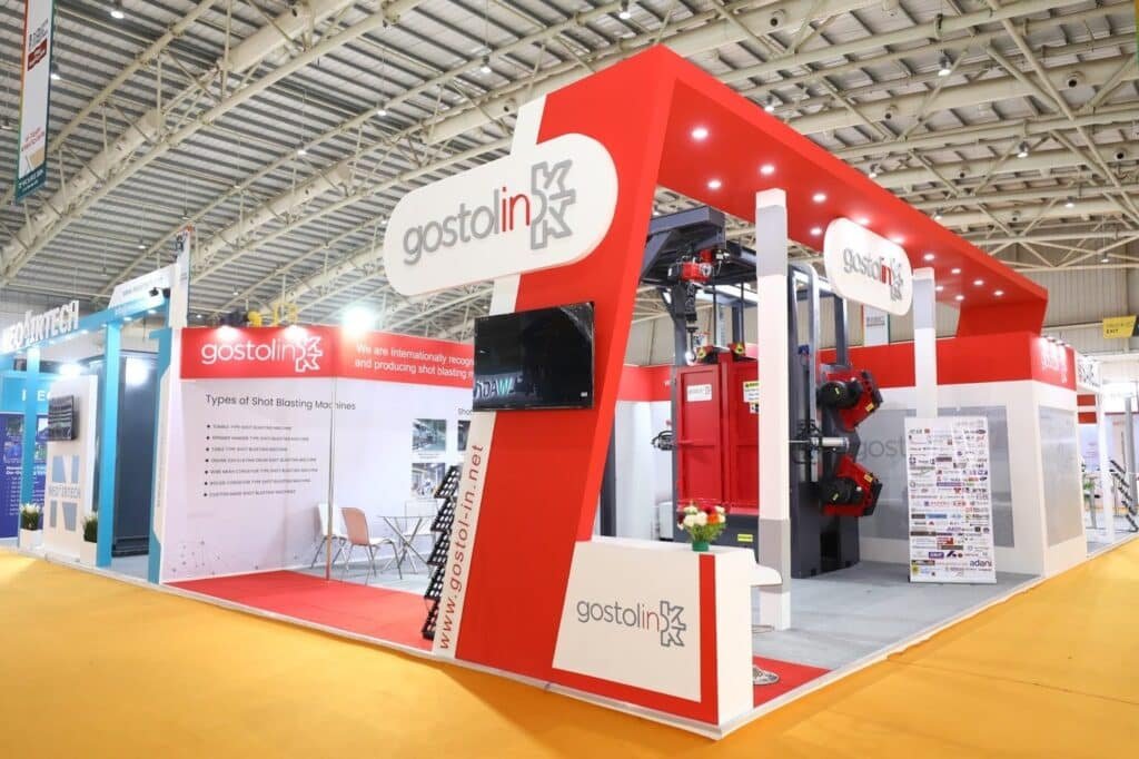 All side open exhibition stall design