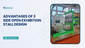 3 side open exhibition stall design